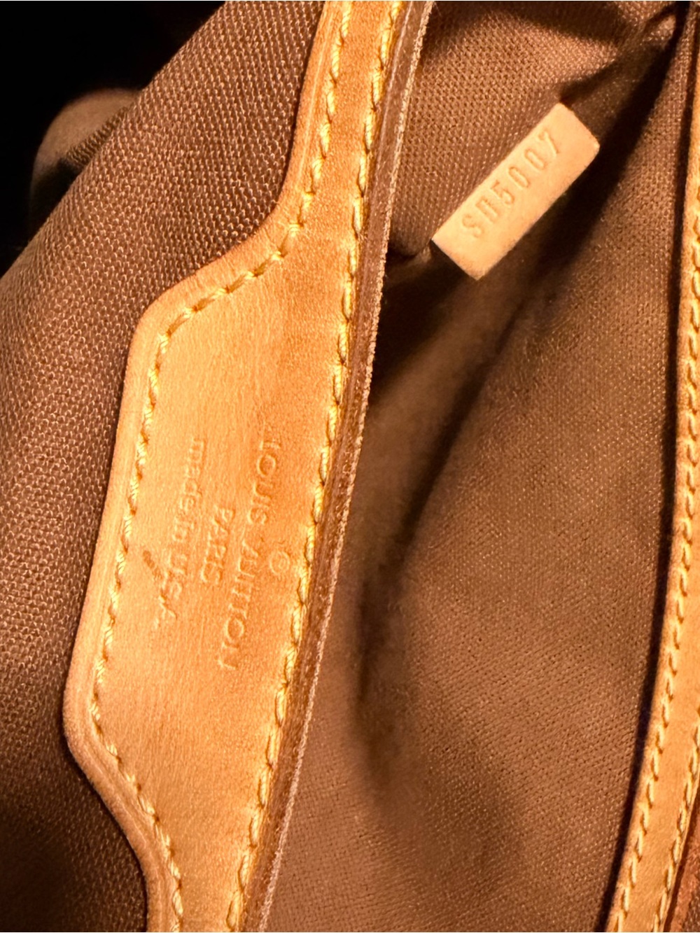Louis Vuitton Monogram Cabas Mezzo Tote Shoulder Bag Brown - Picture 11 of 15